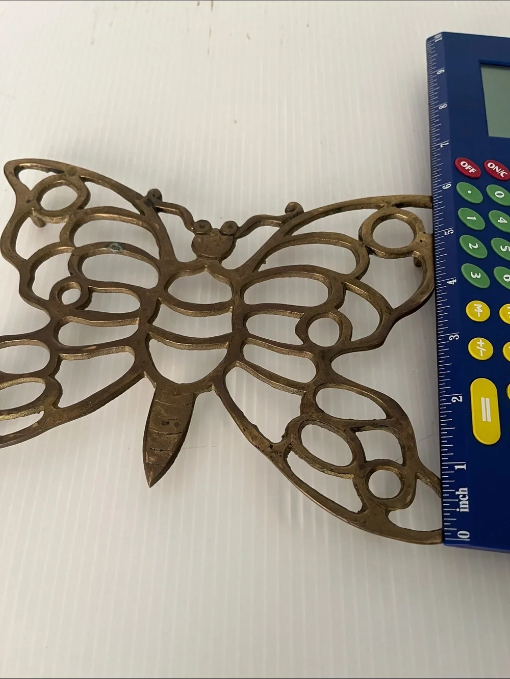 Vintage Brass Butterfly Trivet/ Wall Decor